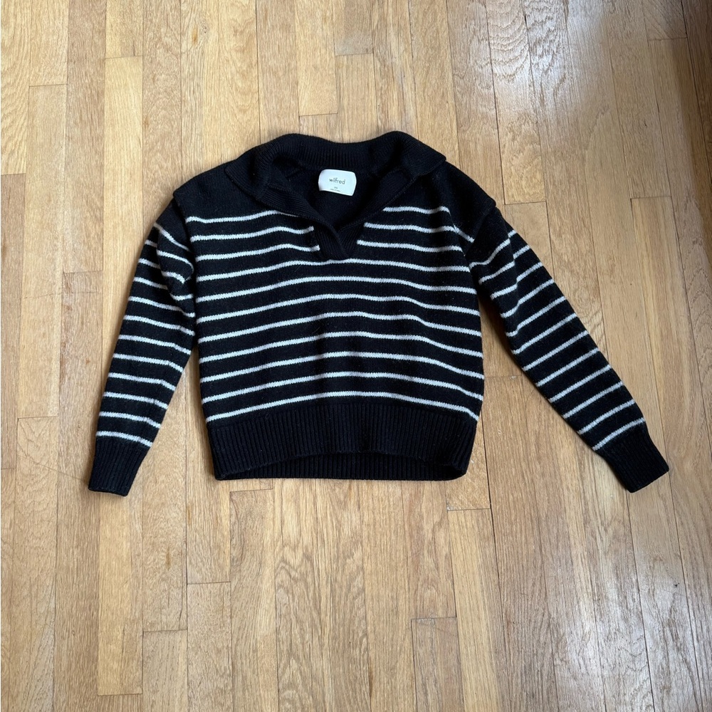 Aritzia Wilfred Striped Sweater Size XXS